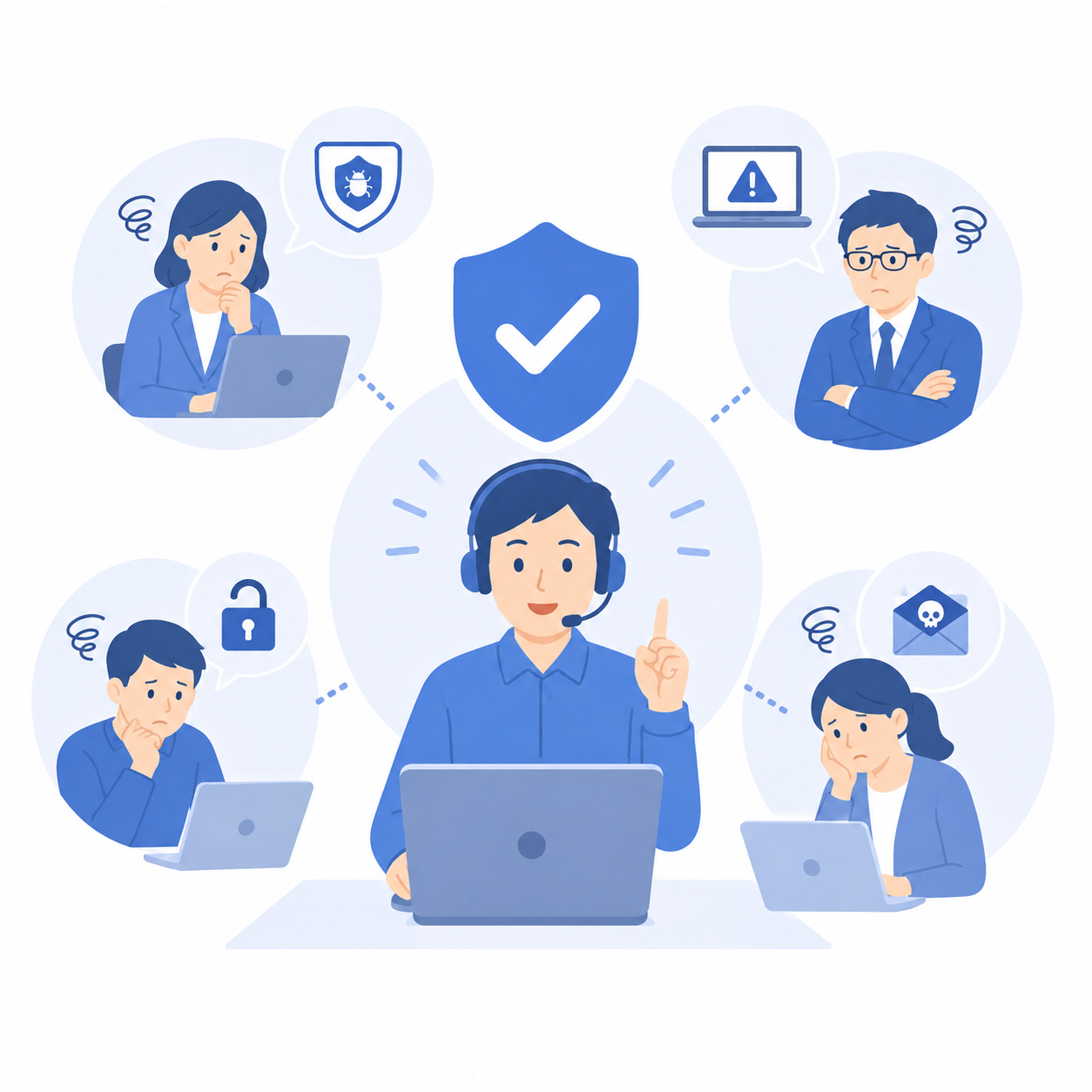 運用監視つきEDRはこんな方にオススメ 運用監視つきEDRはこんな方にオススメ